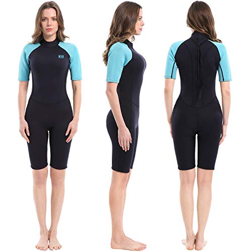 image for dark lightning 2mm Wetsuit Women, Women's Shorty Wet Suit Premium Neop
