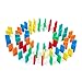 Bulk Dominoes Kinetic Domino Kit | Dominoes Set, STEM STEAM Small Toys, Family Games for Kids, Kids Toys and Games, Building, Toppling, Chain Reaction Sets (68pc)