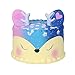 CSSD Kawaii Jumbo {Cartoon Deer Cake} {Squishy} {Slow Rising} {Cream Scented} Stress Reliever Toys (Blue)