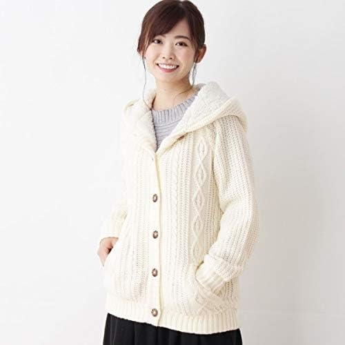 Amazon キューティーブロンド 裏ボアニットカーディガン オフホワイト 003 03 L カーディガン ボレロ 通販