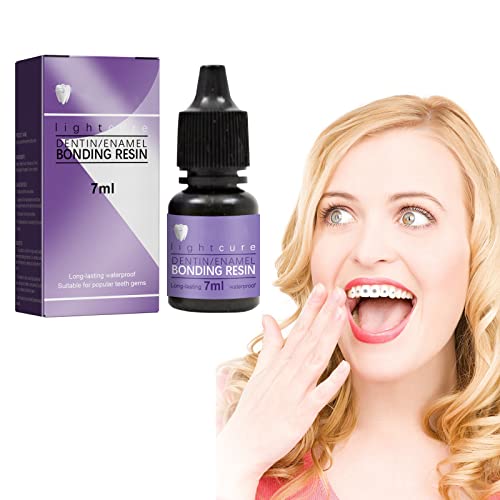 Tooth Gems Glue,Gemstone Teeth Decoration Glue,UV Bonding Resin Curing  Teeth Rhinestone-DIY Tooth Gem Decorati