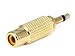 Monoprice Metal 3.5mm Mono Plug to RCA Jack Adaptor - Gold Plated