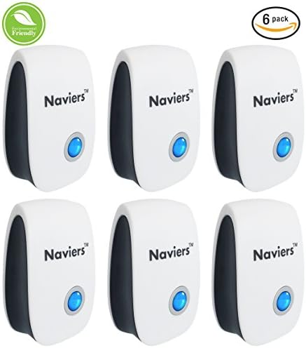 Pest Repeller Ultrasonic – 6 Pack Repellent – Electronic Plug-In for Mice, Rodents, Rats, Insects, Roaches, Flies, Fleas, bugs, Safe for Pets - Indoor Pest Control [2018 UPGRADED VERSION]