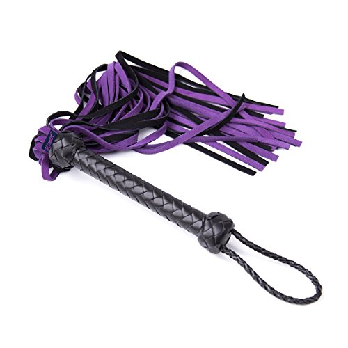 MSsmart (TM) Soft Genuine Suede Leather Floggers and Wh