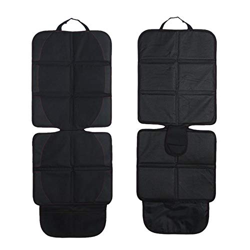 Car Seat Protector, Large Auto Car Seat Protectors for Child Baby Safety Seat,Thick Padding Carseat Kick Mat with Organizer Pockets,Vehicle Dog Cover Pad for SUV Sedan Leather Seats