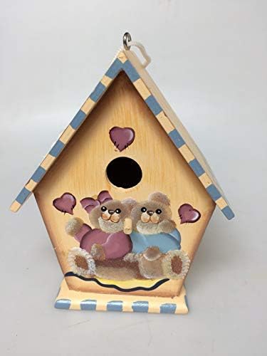 Amazon Com Young S Wood Hand Painted Bird House Small Garden