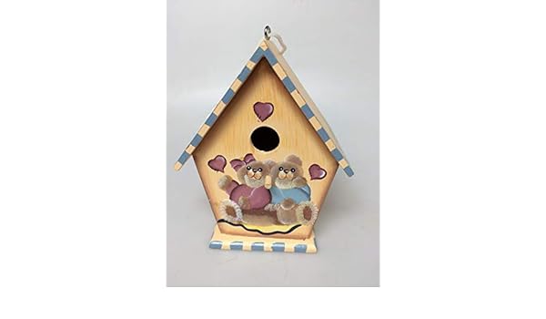 Amazon Com Young S Wood Hand Painted Bird House Small Garden