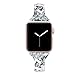 Secbolt Leather Bands Compatible Apple Watch Band 38mm 40mm Iwatch Series 6 5 4 3 2 1 SE Slim Replacement Wristband Strap Stainless Steel Buckle, Floral E