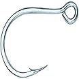 Mustad in-Line Single 4X Strong, Wide Round Bend, Eyed - 4/0