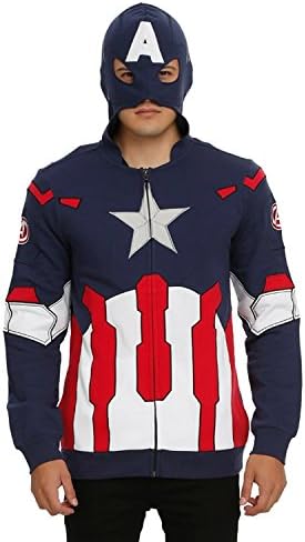 Captain America Avengers Men's Hoodie (Age Of Ultron, M)
