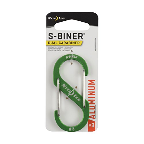 Nite Ize Size-3 S-Biner Dual Carabiner, Aluminum, Lime Green - Thumbnail 7