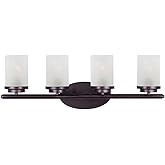Maxim Corona-4 Light Contemporary Bath Vanity in Contemporary style-26.25 Inches Wide by 9 inches high-Oil Rubbed Bronze Fini