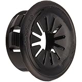 Morris 22344 Snap Bushings with Shutters, .75-Inch, Black, 10-Pack