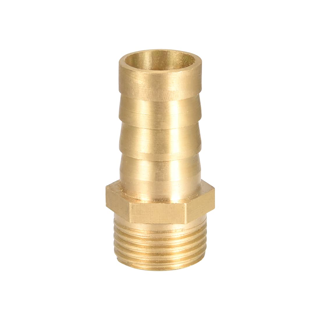 sourcing map Brass Hose Barb Fitting,Connector,14mm Barb x G3/8 Male Pipe Adapter