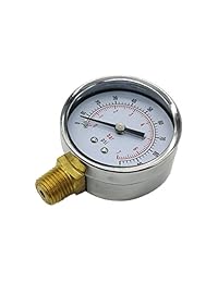 Uharbour   Medidor de presión mecánico fiable de doble escala para gas y agua