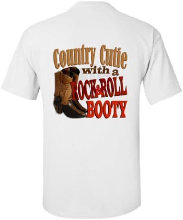 Southern Sisters - Country Cutie With a Rock and Roll Booty T Shirt (Large)