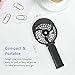 HandFan Personal Misting Fan, 55ml Large Water Tank, Portable Handheld Rechargeable Mister Fan, 180 Foldable, 3 Speeds, for Travel, Beach, Outdoors (Black)