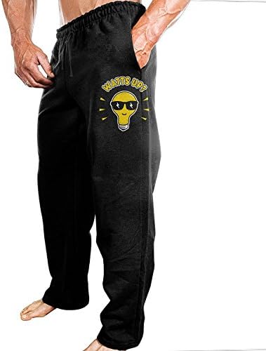 Yuqickng Watts Up Men's Sweatpants L Black