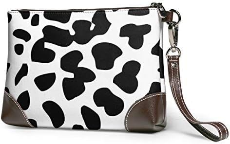 クラッチ バッグ レディース メンズ フラットポーチ 本革 牛革 セカンドバッグ おしゃれ カード収納 小銭入 フォーマル 高級感 大容量 軽量 持ち手付き 乳牛柄 手持ちバッグ クラッチポーチ カジュアル