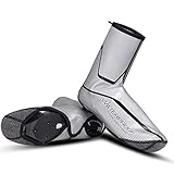 WHEEL UP Waterproof Bike Shoes Cover Reflective Winter Windproof Warm Thermal High Cycling Shoe Covers Overshoes Fleece Lining for Men and Women