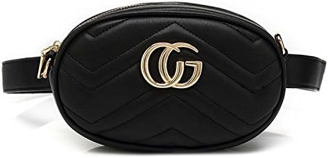 Designer Inspired Faux Leather Quilted Chevron Print bumbag/Shoulder Bag