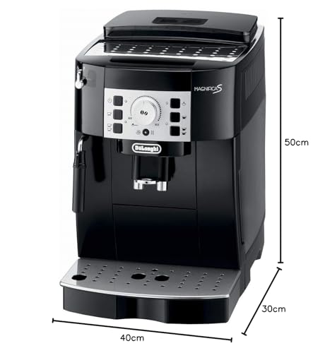 De’Longhi Magnifica S - Perfetto Kaffeevollautomat mit klassischem Milchaufschäumer, Espresso- und Cappuccino Kaffeemaschine, Bedienfeld mit Tasten, Schwarz (ECAM22.110.B) 9