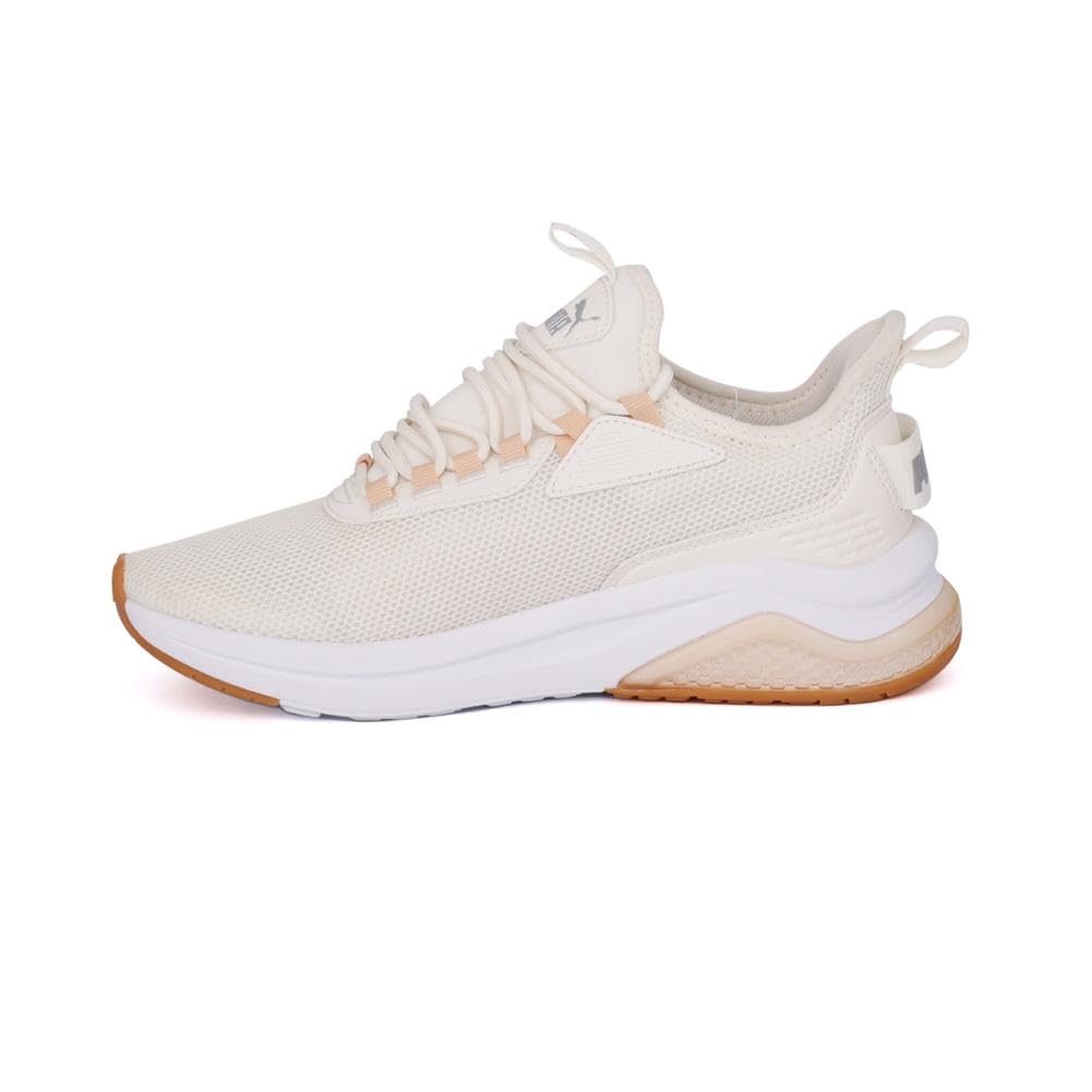 PUMA Womens Amplifier Sneaker, Frosted Ivory-Cashew, 7.5