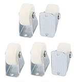 Chair Furniture Trolley 30mm PP Wheel Top Plate Fixed Caster 5pcs