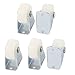 Chair Furniture Trolley 30mm PP Wheel Top Plate Fixed Caster 5pcs