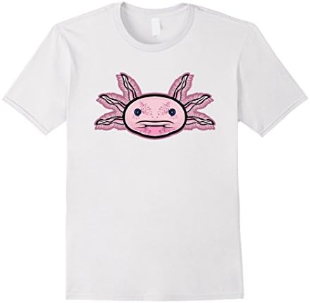 Men's Axolotl Salamander Wildlife Animal Zoo Nature T Shirt Large White