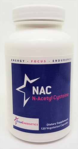 NAC - N-Acytel-L-Cysteine - 120 Vegetable Capsules, Non GMO, Gluten Free, Essential Amino Acids, Tripeptide Glutathione Precursor, Antioxidant and Detoxification Support, Dairy-Free, cGMP