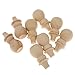 Tinksky 10pcs Blank DIY Wooden Snowman Peg Dolls Wedding Party Cake Toppers Christmas Decoration Christmas Gift