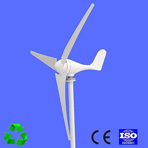 TOYOSO 400W Small Wind Turbine Generator Windmill; Horizontal Axis WINDGENERATOR; DC 12V/24V 3/5 Blades with or without Charge Controller (12V, 3 blades)