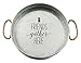 Brownlow Gifts Friends Gather Here Large Galvanized Metal Serving Tray