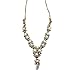 HuntGold Women Fashion Pearls Rhinestone V-shape Clavicle Chain Choker Necklace Neckchain