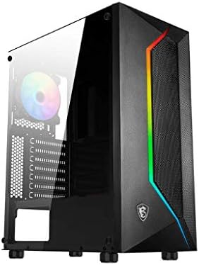 MSI MAG VAMPIRIC 100R Mid Tower Gaming Computer Case 'Black, 1x