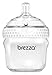 Baby Brezza Two Piece Natural Baby Bottle with Lid - Ergonomic, Wide Neck Design Makes it The Easiest to Clean - Modern Look - Anti-Colic - BPA Free Plastic - White - 5 Ounce - 1 Bottle
