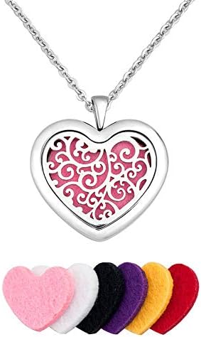 Moonlight Collection Celtic Fleur De Lis Symbols Scented Pendant Essential Oil Diffuser Necklace Aromatherapy Jewelry