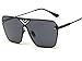 GAMT Fashion Mirrored TV Style Sunglasses Metal Frame Black