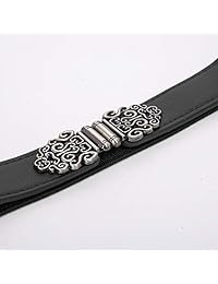 Cinturón elástico ajustado para mujer Cintura elástica Cinturón de vestir vintage 1 pulgada de ancho