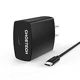 USB Type C Charger, CHOETECH 15W 5V/3A USB C Wall Charger [USB C Cable Included] for Google Pixel/Pixel XL, Nintendo Switch, Lumia 950xl/950, Nexus 5x/6p and Other Type-C 5V Supported Devices