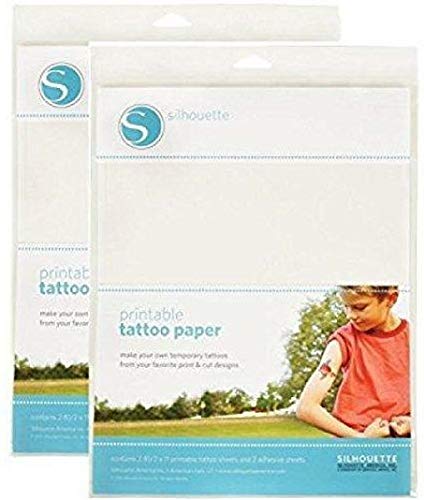 silhouette temporary tattoo paper 