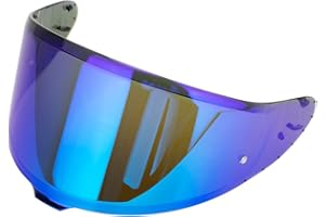 SOMAN RF-1400 RF 1400 Motorcycle Helmet Shield, Motorcycle Helemt Visor Face Shield for CWR-F2 Z8 NXR2 Sunscreen Uv Protection (Smoke Revo Blue)