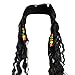 CatchStar Pirate Wig and Bandana Easy Wear Pirate Dreadlock Wig with Realistic Beaded Braids for Men Kid Halloween Costume Accessories