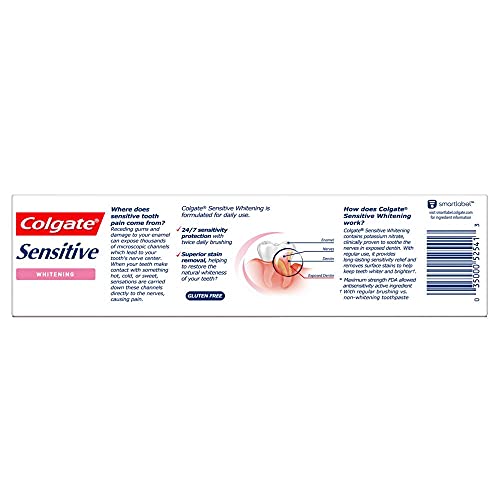 COLGATE SENSITIVE MAXIMUM STRENGTH WHITENING TOOTHPASTE 6 OZ