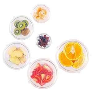 Clear Siliconen Stretch Deksels Cover, Herbruikbare Voedselbesparende Covers voor Huishoudelijke Kommen Mokken Blikken…