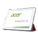 Acer Iconia One 10 B3-A20 case, Pasonomi® Ultra Slim Lightweight PU Leather Folio Case Stand Cover for Acer Iconia One 10 B3-A20 10-Inch Tablet (Hot Pink)