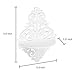 (Set of 2) Scrollwork Design White Wood Wall Mounted Floating Shelves / Display Stand Racks - MyGift