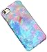 A-Focus Case for iPhone 7 Case, iPhone 8 Case, Frosted Full Print Slim Pink Blue Green Marble Pattern Series Anti Scratch Anti Finger Flexible TPU Case for iPhone 7 iPhone 8 Matte Colorful