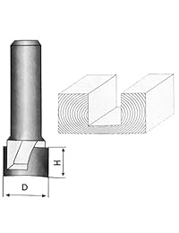 XMHF Herramienta de corte de madera 1 4" x 1" vástago recto Limpieza parte inferior Router Bit profesional estándar